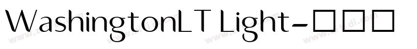 WashingtonLT Light字体转换